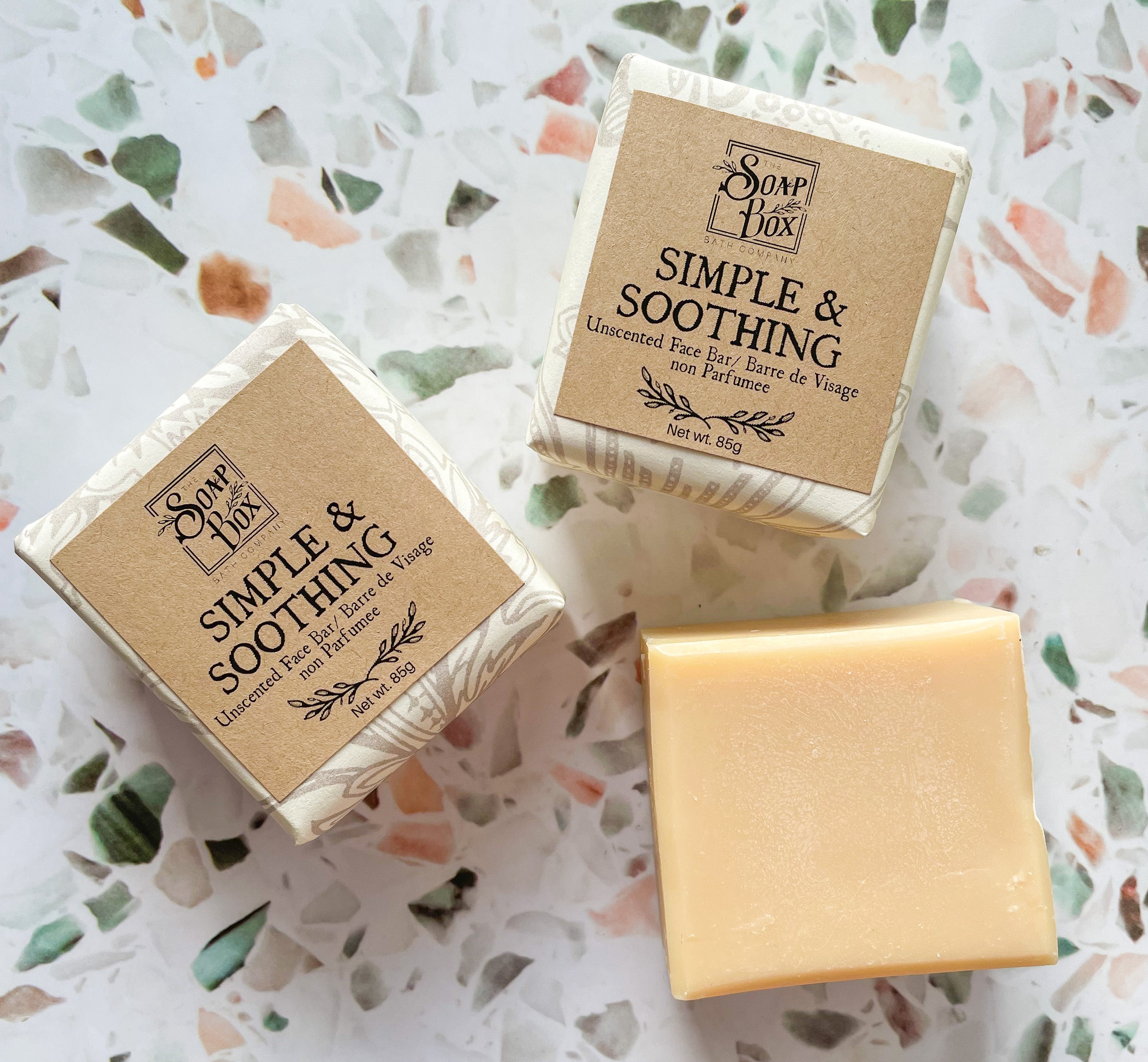 Simple & Soothing Unscented Facial Cleansing Bar